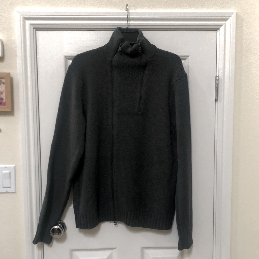 NWT Men’s Armani Exchange Dark Gray (Storm) Wool Blend Sweater Size L